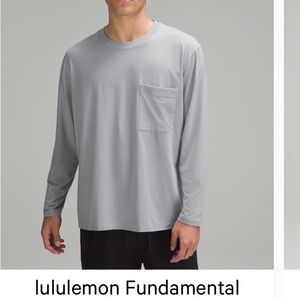 lululemon athletica Light Gray Long Sleeve Tee